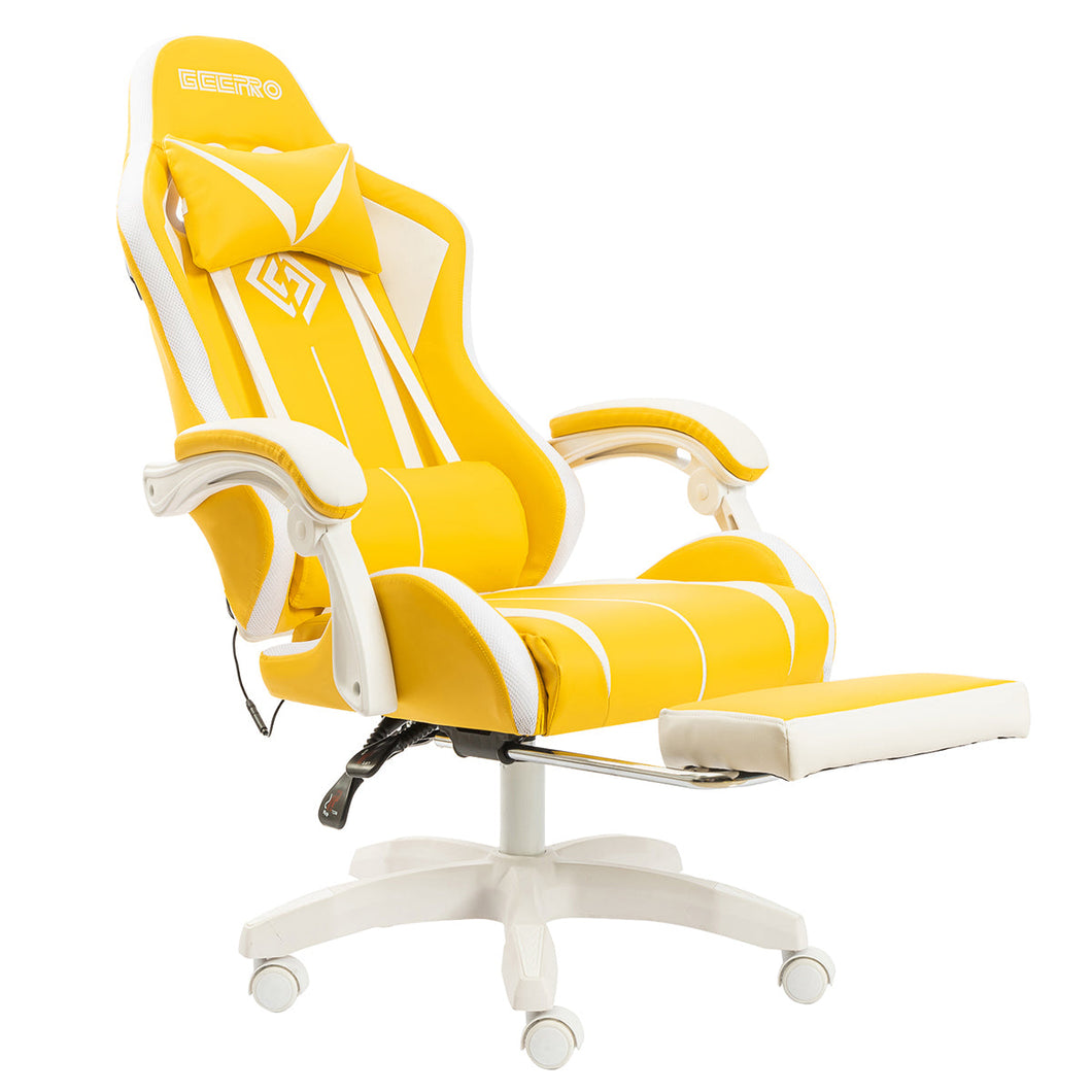 Geepro™ Gaming Chair with Massage Speaker Ergonomic Linkage Armrest 2022