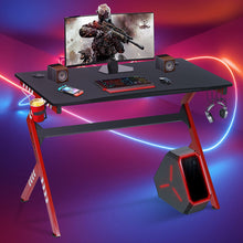 Load image into Gallery viewer, Geepro™ Gaming Desk K-shaped with Headphone Hook &amp; Cup Holder
